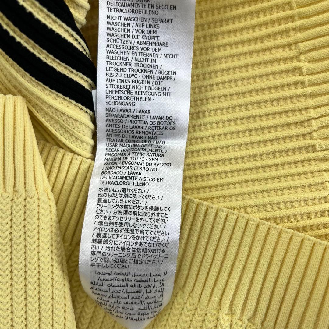 GUCCI グッチ adidas アディダス　イエロー カーディガン　Lサイズ