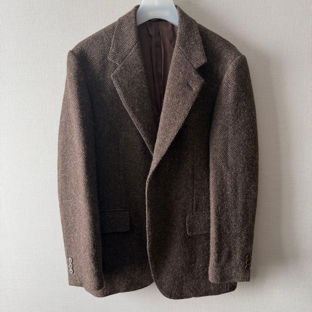 ジャケット・アウター AURALEE SHETLAND WOOL TWEED OVER JACKET