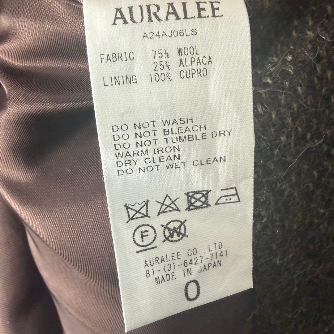 ジャケット・アウター AURALEE SHETLAND WOOL TWEED OVER JACKET
