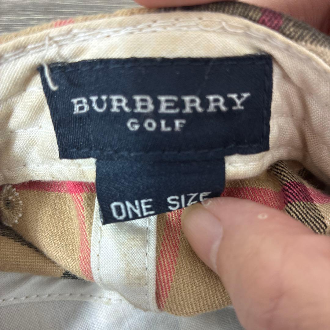 BURBERRY バーバリー チェック柄 ベースボールキャップ ゴルフ old