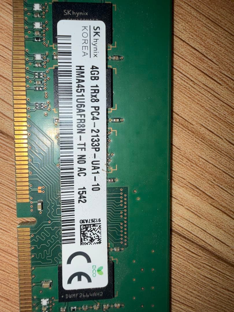 DDR4 4gb ×4 計16gb 2133 2666