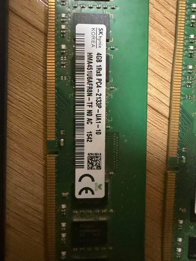 DDR4 4gb ×4 計16gb 2133 2666