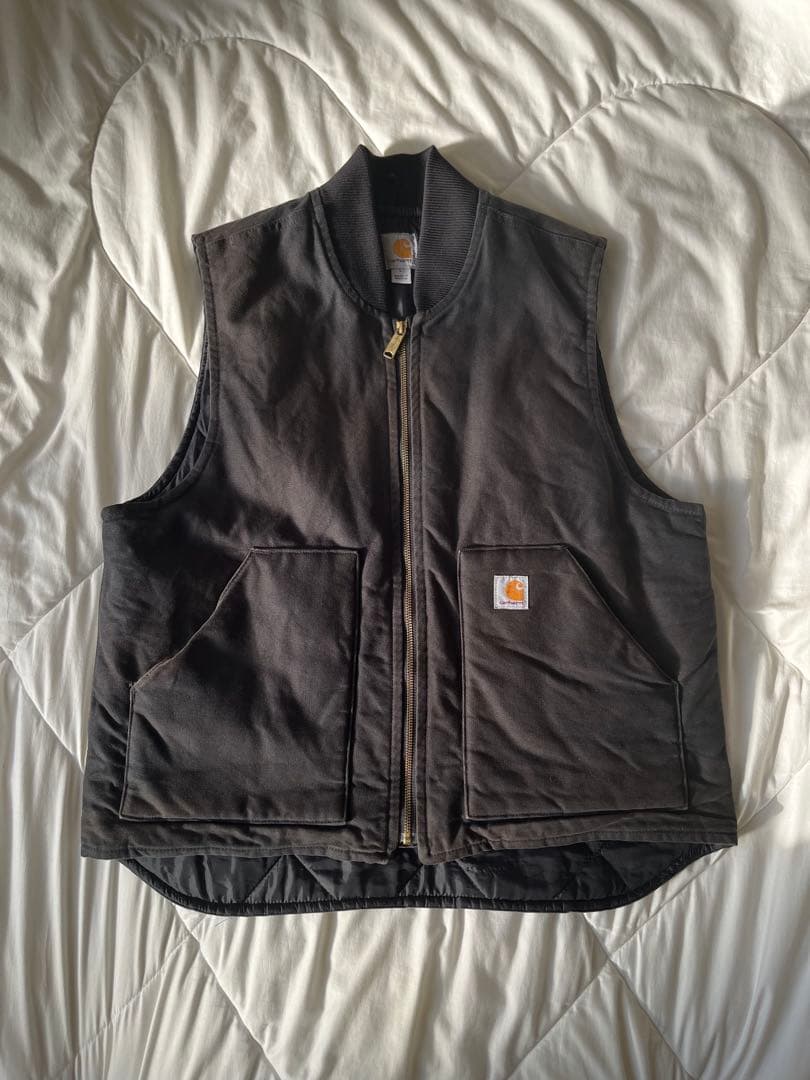 Carhartt ブラック ダックベスト Lサイズ　メキシコ製