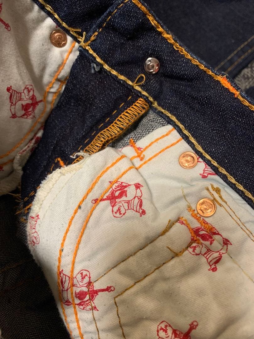 TRUE RELIGION JULIE 濃紺 デニム パンツ W25 USA製