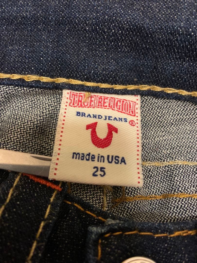 TRUE RELIGION JULIE 濃紺 デニム パンツ W25 USA製