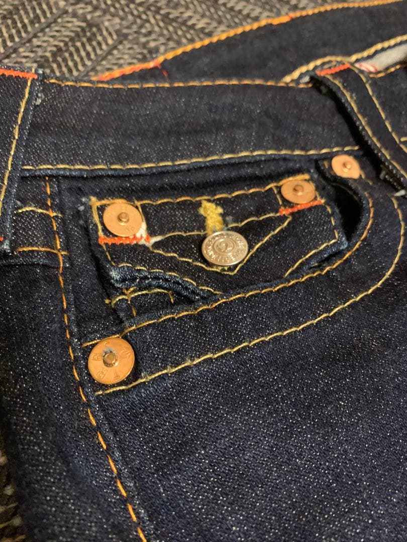 TRUE RELIGION JULIE 濃紺 デニム パンツ W25 USA製