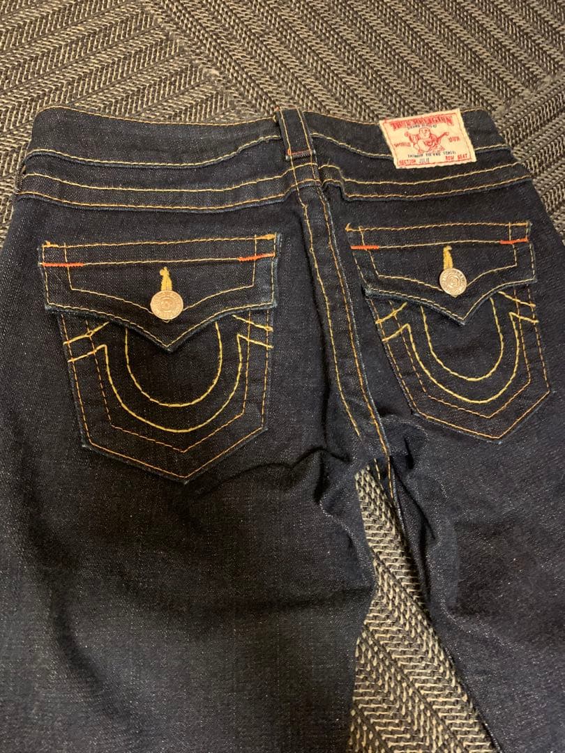 TRUE RELIGION JULIE 濃紺 デニム パンツ W25 USA製