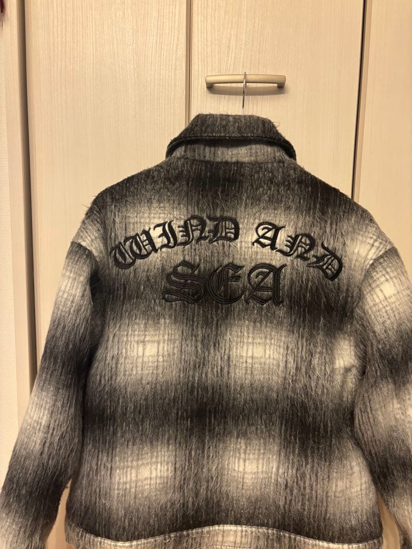 チ*ー様 WIND AND SEA ZIP SHAGGY JACKET ジャケッ