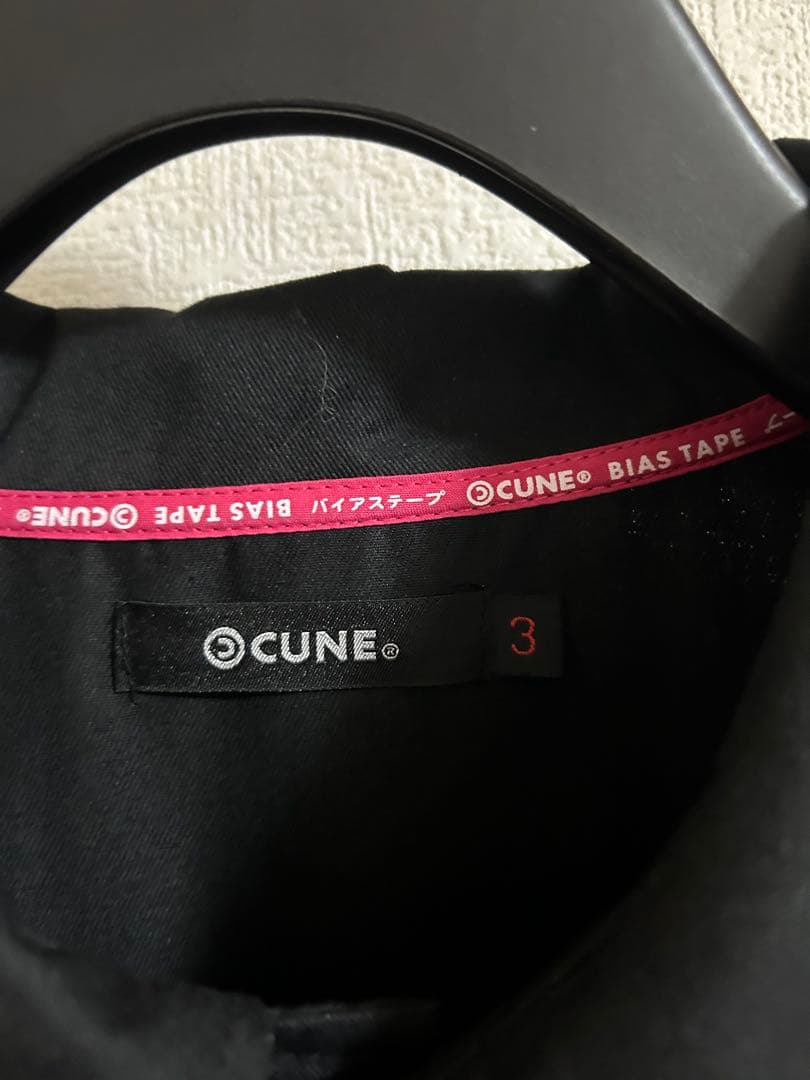 CUNE ブラック ウサギプリント ジャケット サイズ3