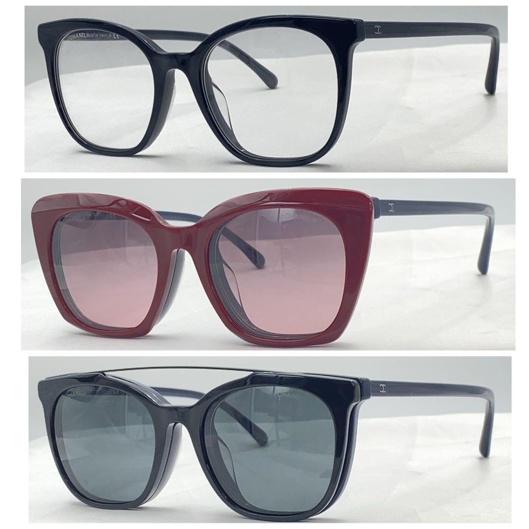 CHANEL サングラス　メガネ　5392-A クリップオン　3WAY 極美品