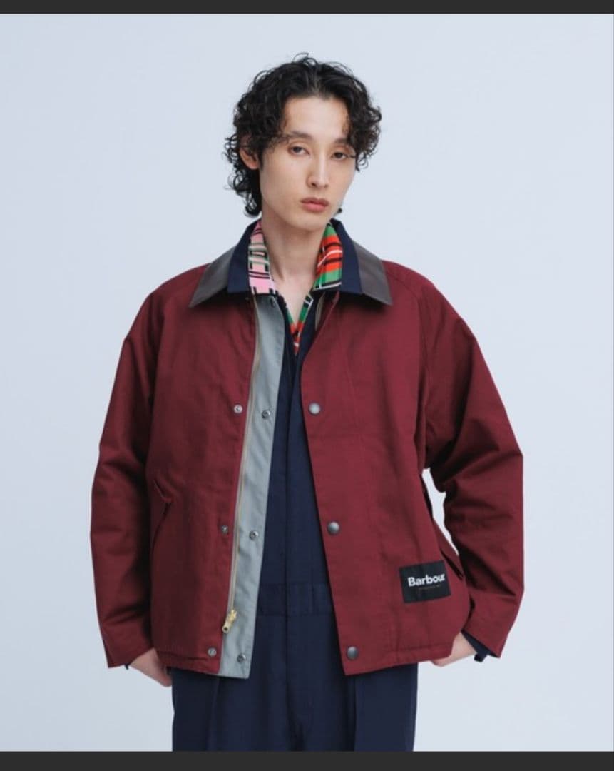 【別注】BARBOUR トランスポート 3レイヤー リバーシブル ジャケット M