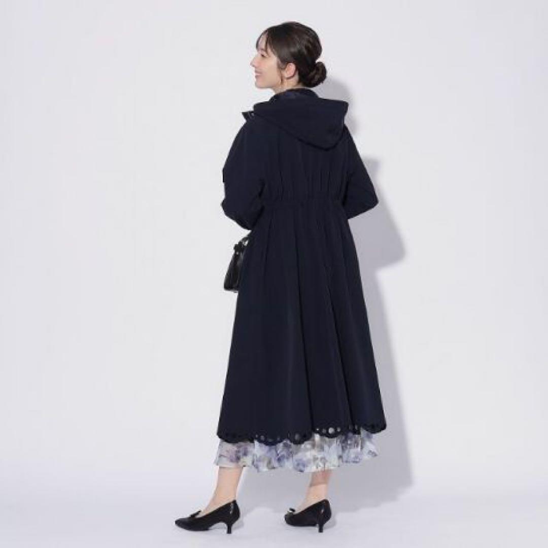 美品★クチュールブローチ★スカラ刺繍愛されロングマウンテンパーカ