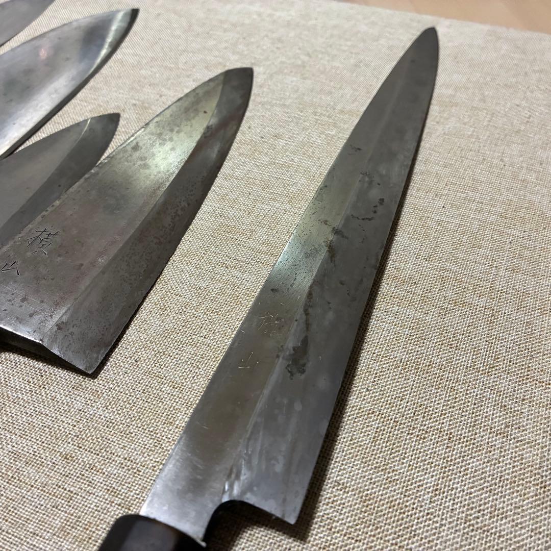 出刃、柳刃、薄刃、牛刀　6本セット