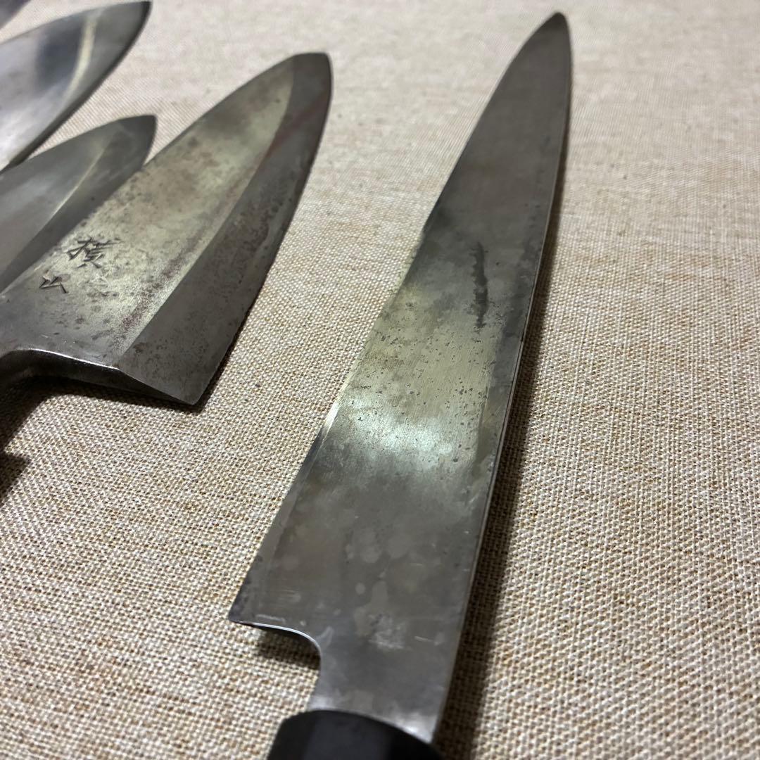 出刃、柳刃、薄刃、牛刀　6本セット
