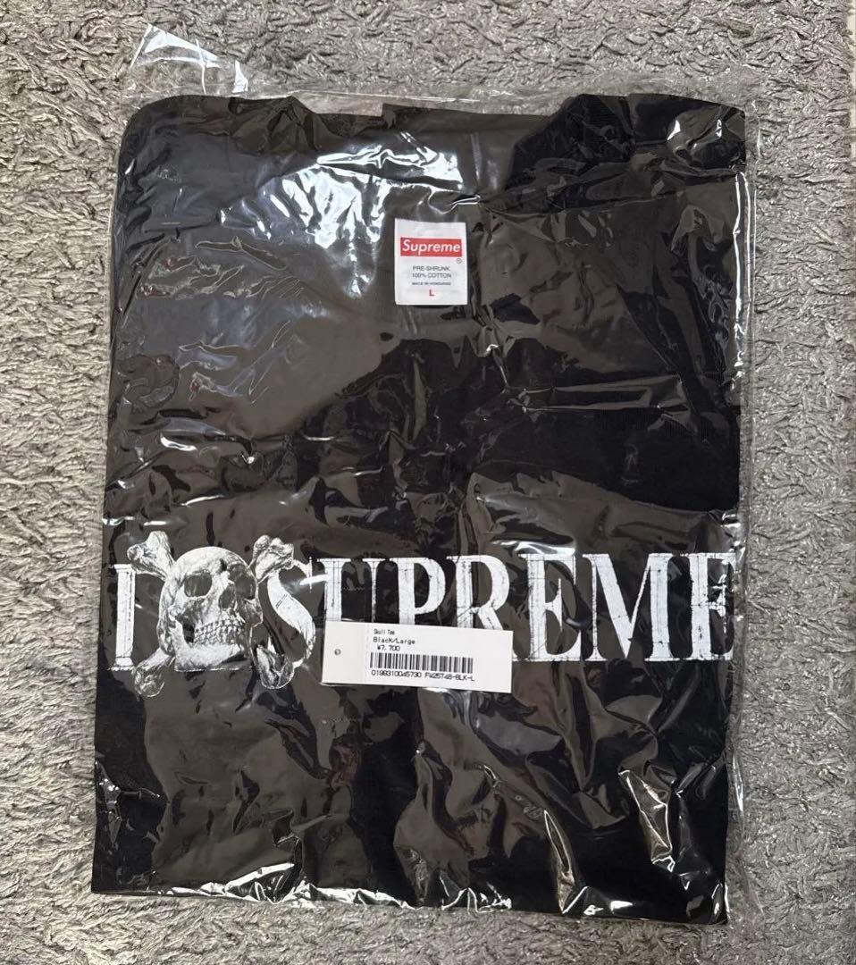 supreme SUPREME Skull Tee ブラック Tシャツ L