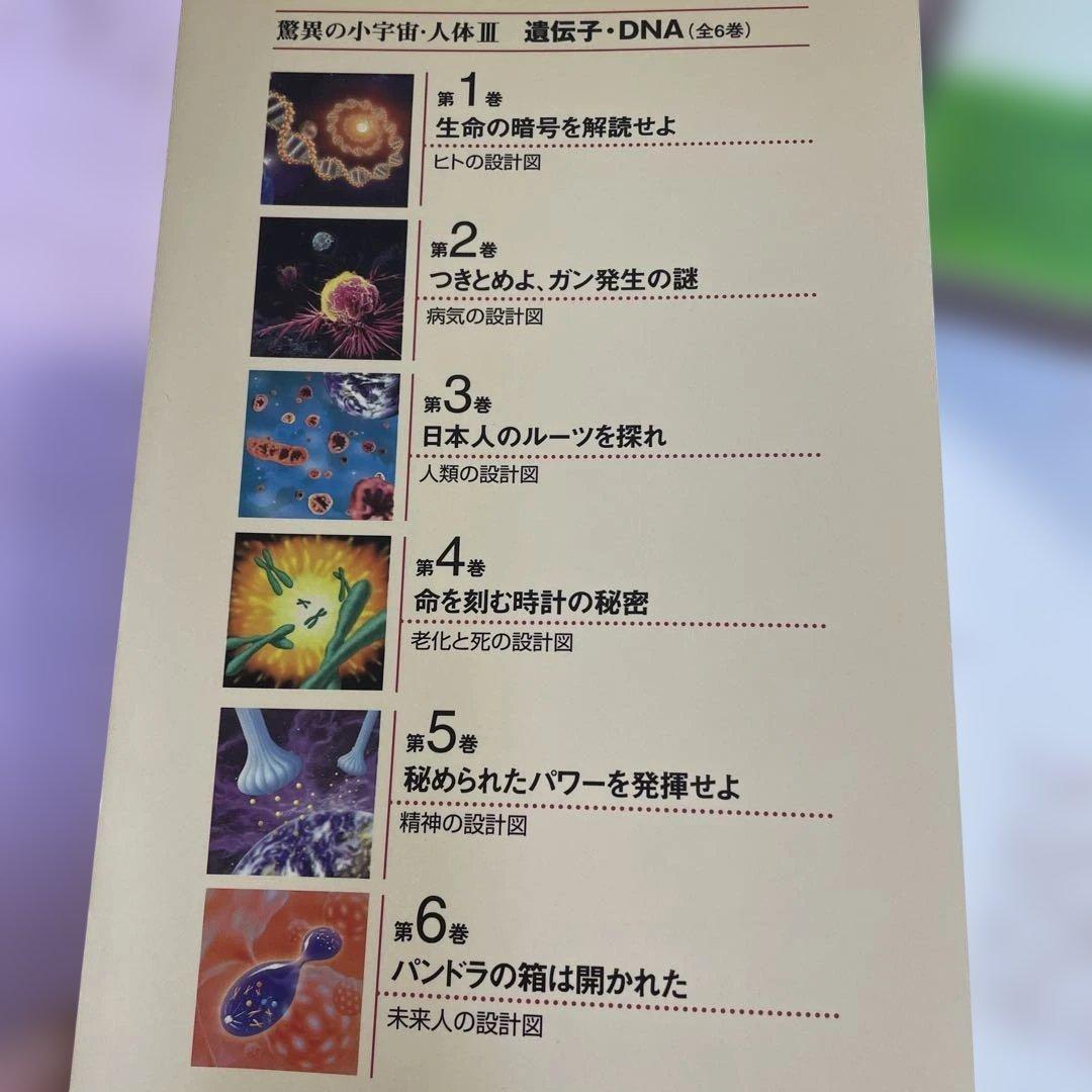 ♦️♦️♦️♦️驚異の小宇宙・人体Ⅲ♦️♦️♦️♦️遺伝子DNA♦️1-6冊セットお得
