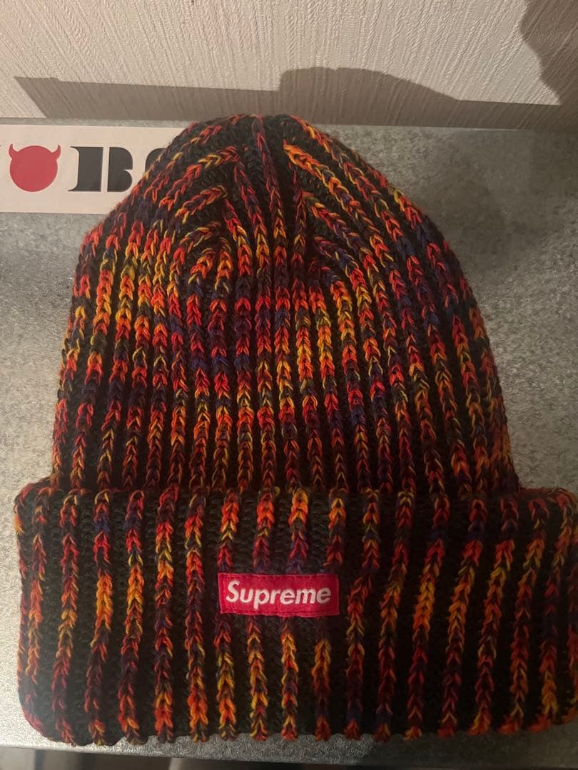 帽子 Supreme Rainbow Loose Gauge Beanie 24fw