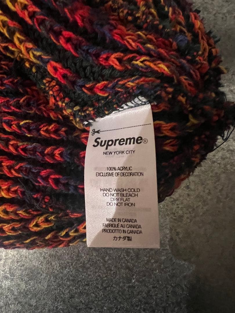 帽子 Supreme Rainbow Loose Gauge Beanie 24fw
