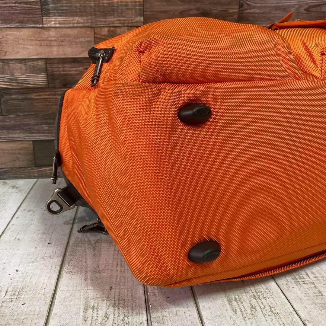 トゥミ　TUMI　ボストンバッグ　オレンジ　ネームタグ　ビジネス　2way