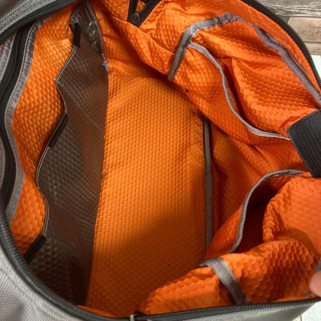 トゥミ　TUMI　ボストンバッグ　オレンジ　ネームタグ　ビジネス　2way