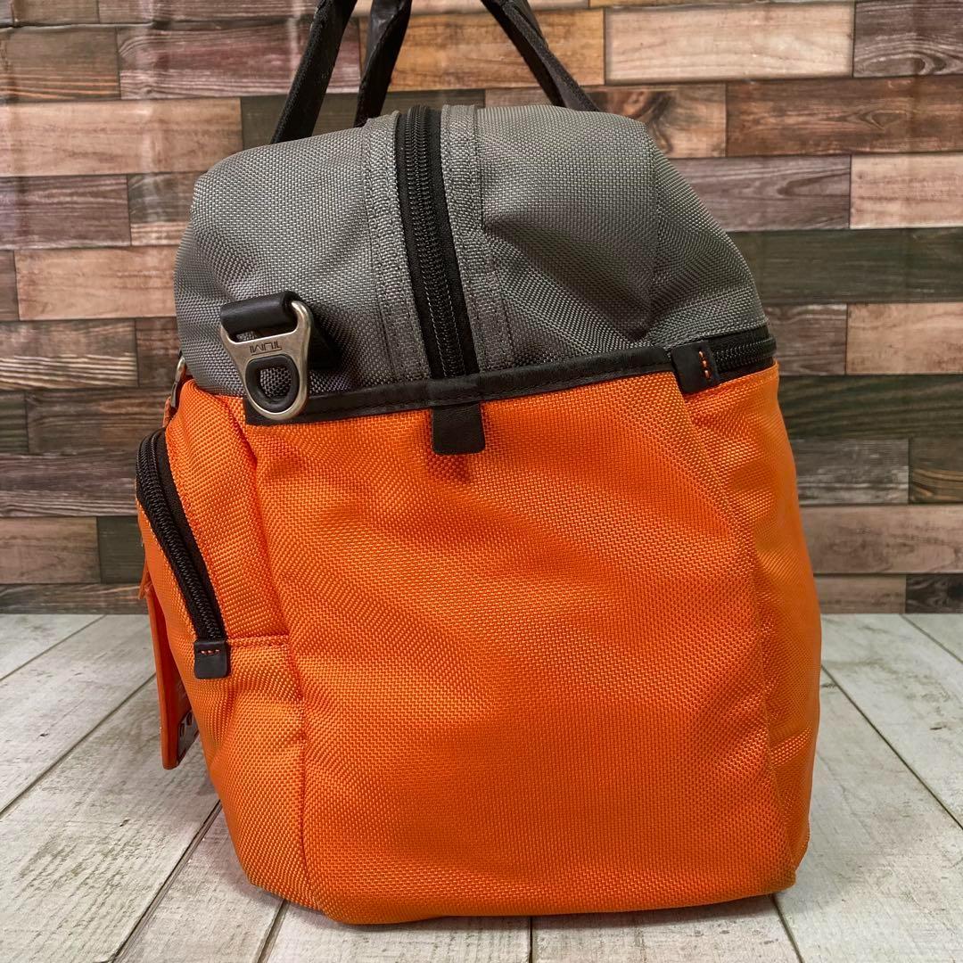 トゥミ　TUMI　ボストンバッグ　オレンジ　ネームタグ　ビジネス　2way