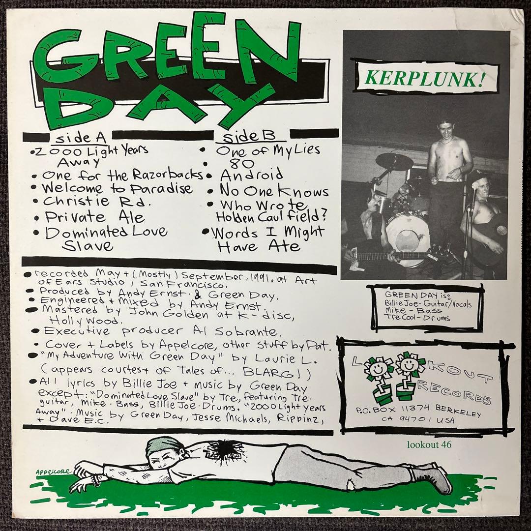 ⭐︎USオリジナル盤⭐︎ Green Day / KERPLUNK