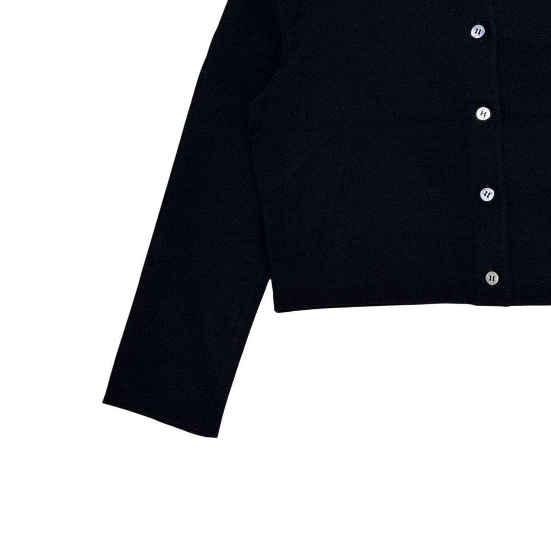 極美品✨FOXEY NEW YORK カーディガン 黒 短丈 ショート丈 38