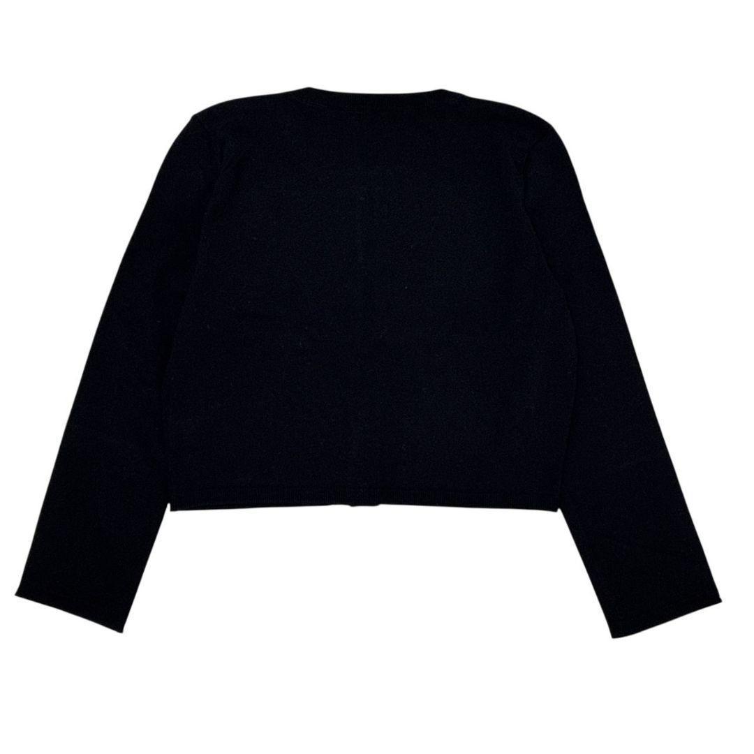 極美品✨FOXEY NEW YORK カーディガン 黒 短丈 ショート丈 38