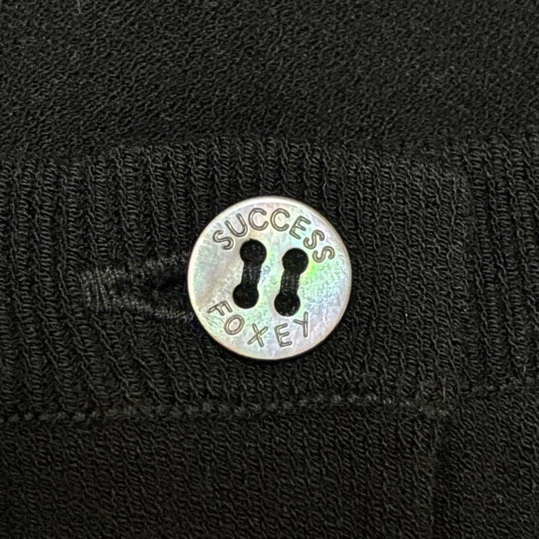 極美品✨FOXEY NEW YORK カーディガン 黒 短丈 ショート丈 38