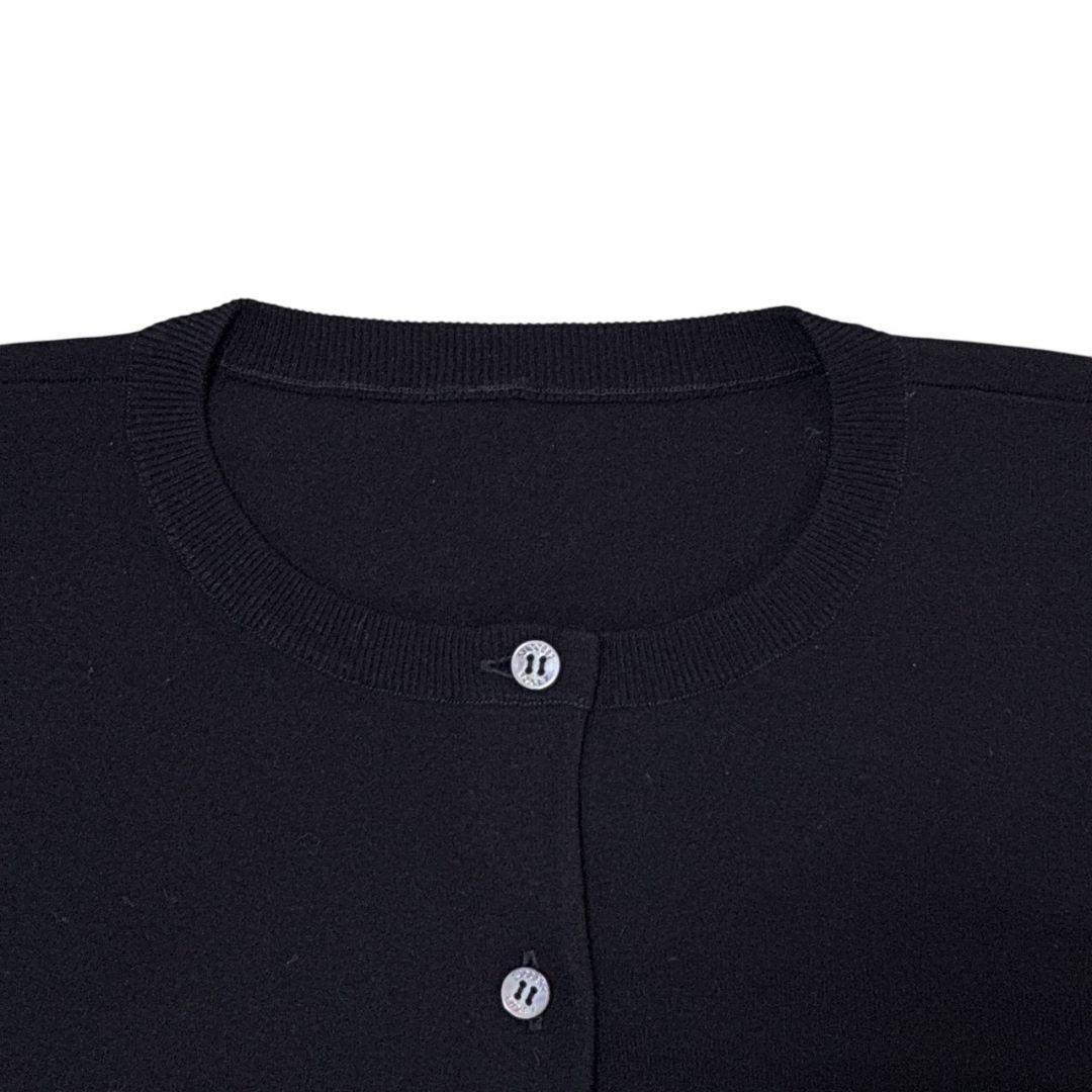 極美品✨FOXEY NEW YORK カーディガン 黒 短丈 ショート丈 38