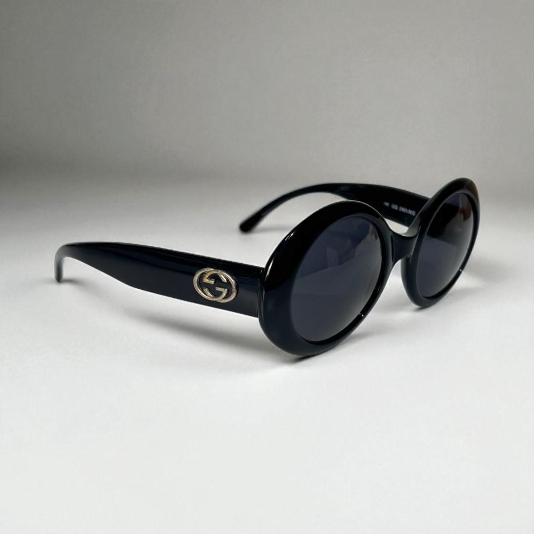 【GUCCI】サングラス GGロゴ オーバルフレーム ケース付き グッチ