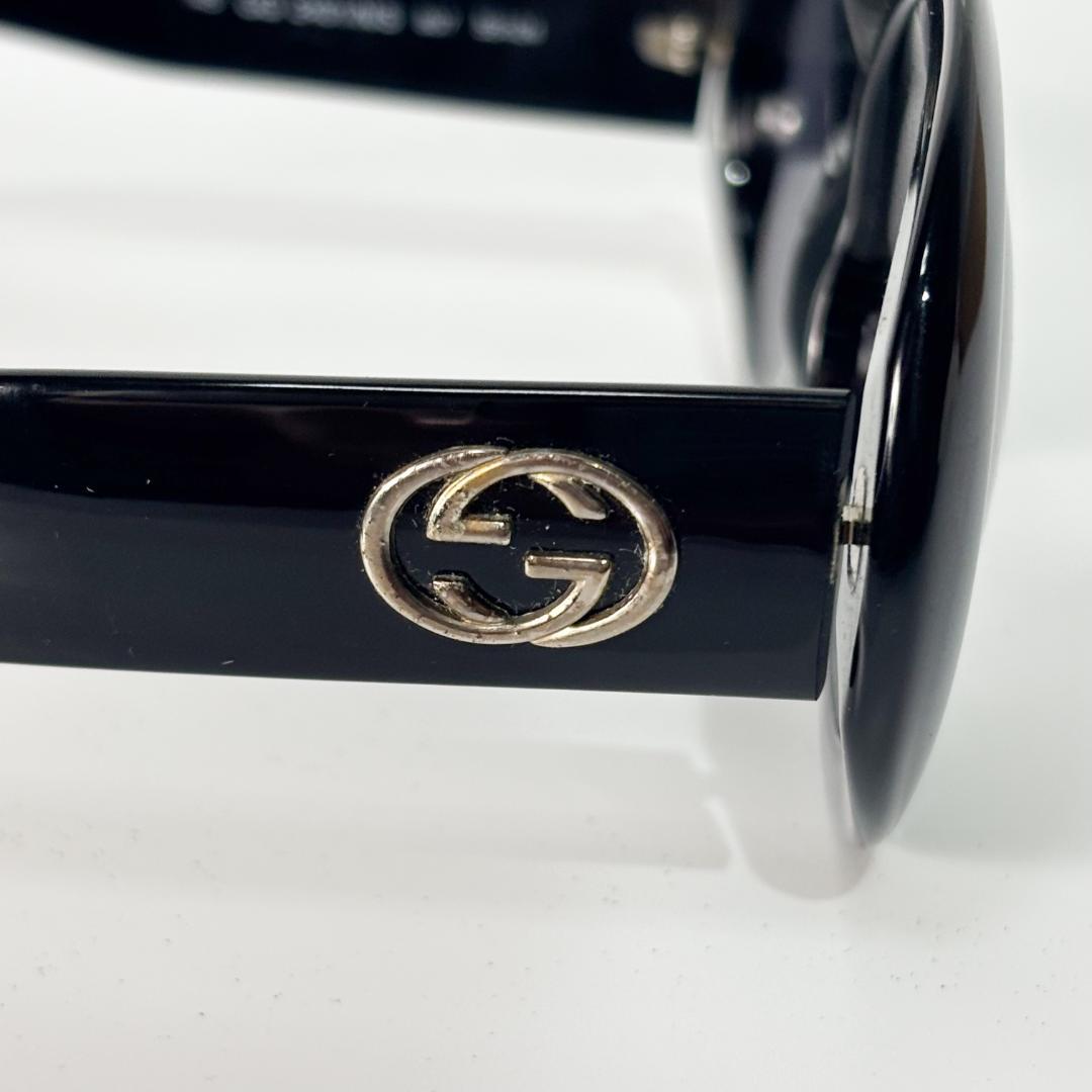 【GUCCI】サングラス GGロゴ オーバルフレーム ケース付き グッチ