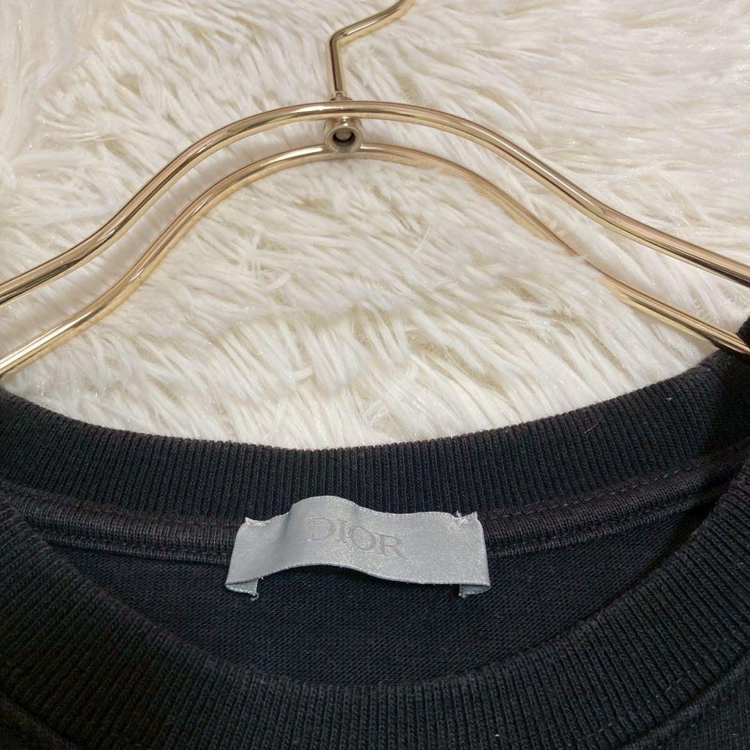 DIOR プリントTシャツ ブラック S カジュアル オシャレ 着回し イラスト