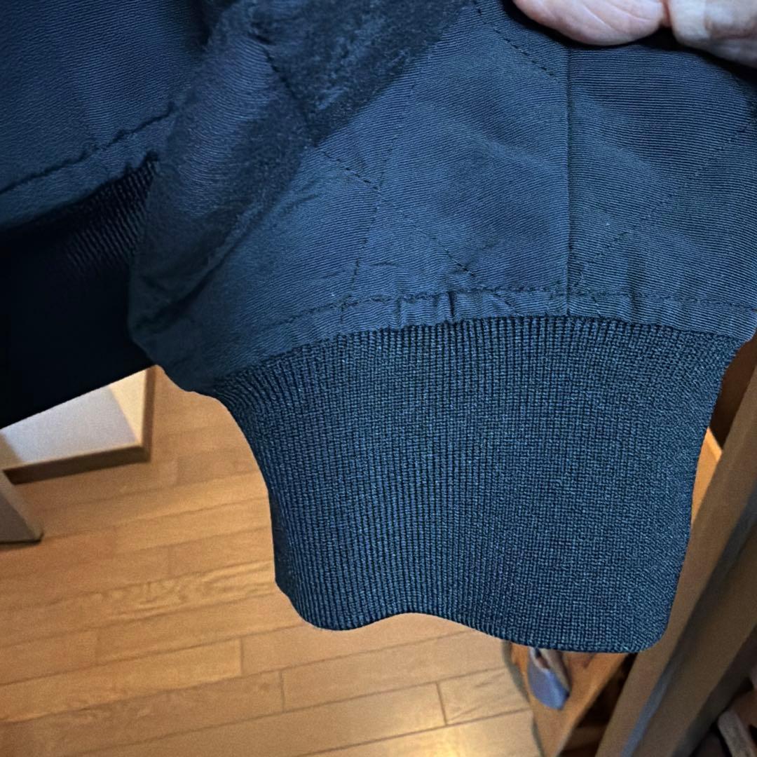 リクエスト値下レア美品PAPASリバース刺繍ロゴキルティングパーカ短丈ブルゾンM