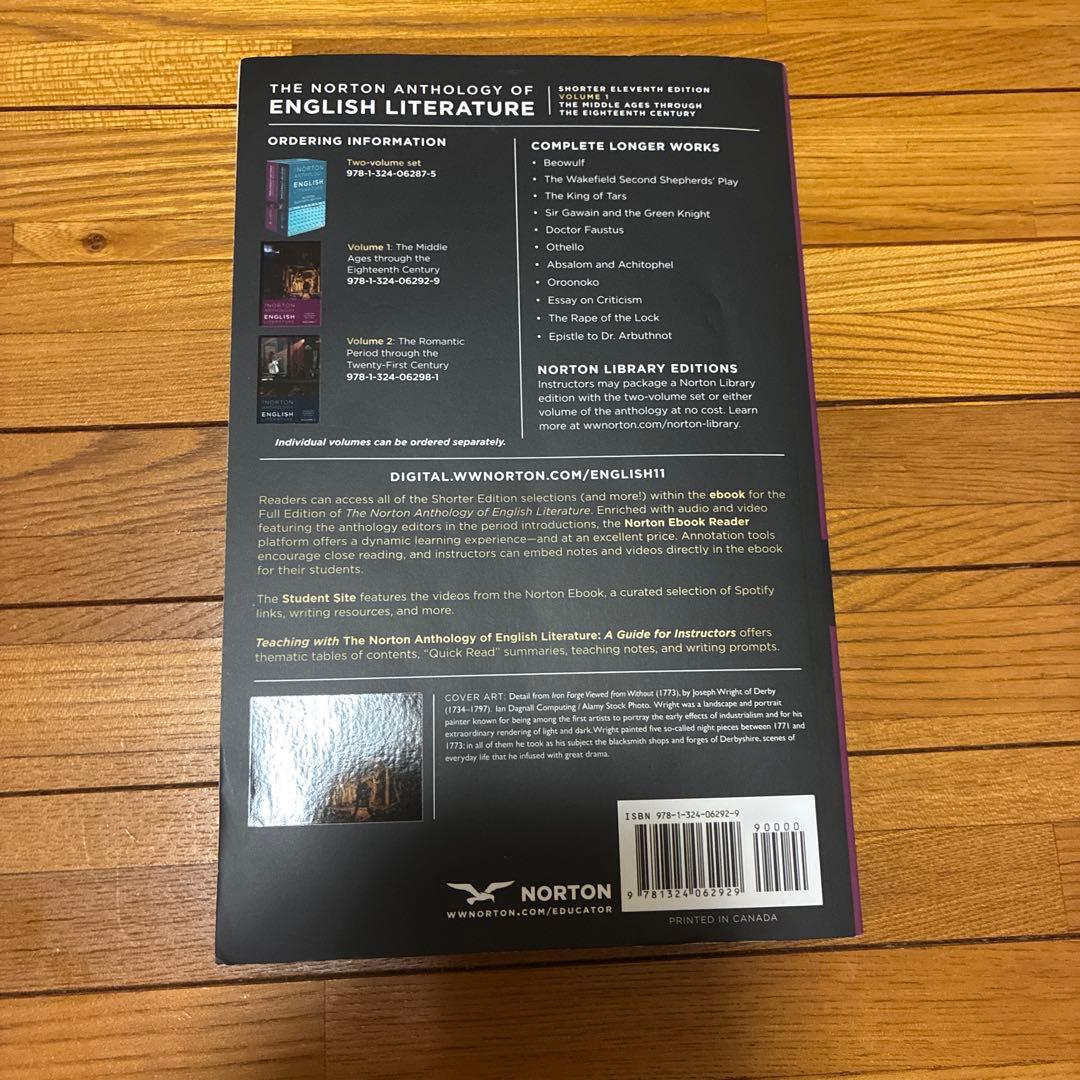 語学・辞書・学習参考書 The Norton Anthology English Literature