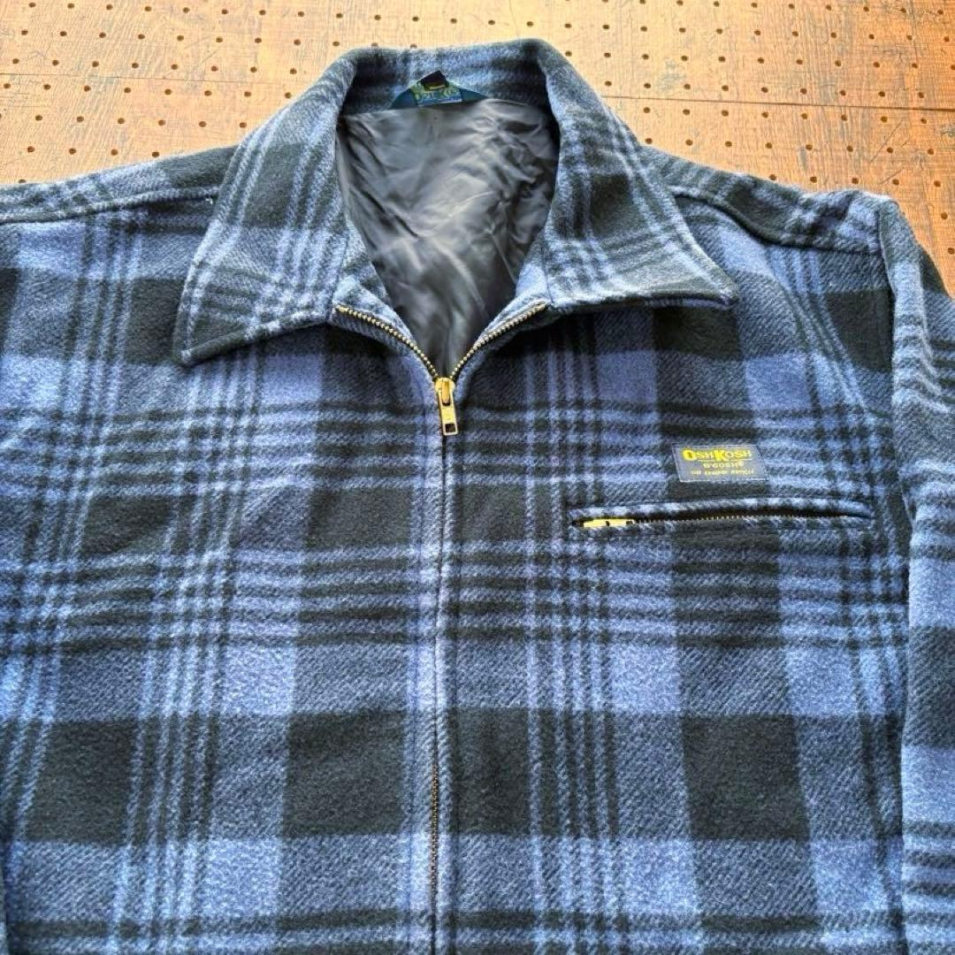 オシュコシュ B'GOSH ウール ワークジャケット メンズ L チェック