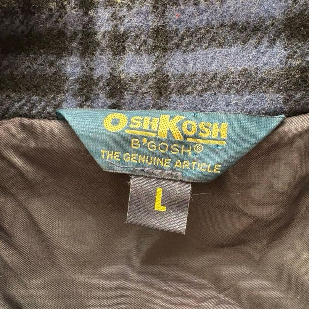 オシュコシュ B'GOSH ウール ワークジャケット メンズ L チェック