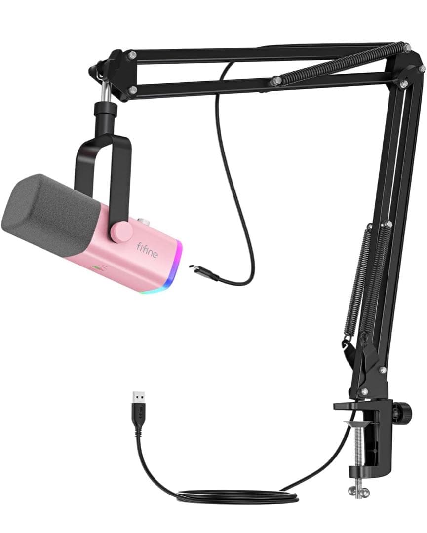 【新品・未使用】FIFINE XLR/USB ゲーミングマイクセット