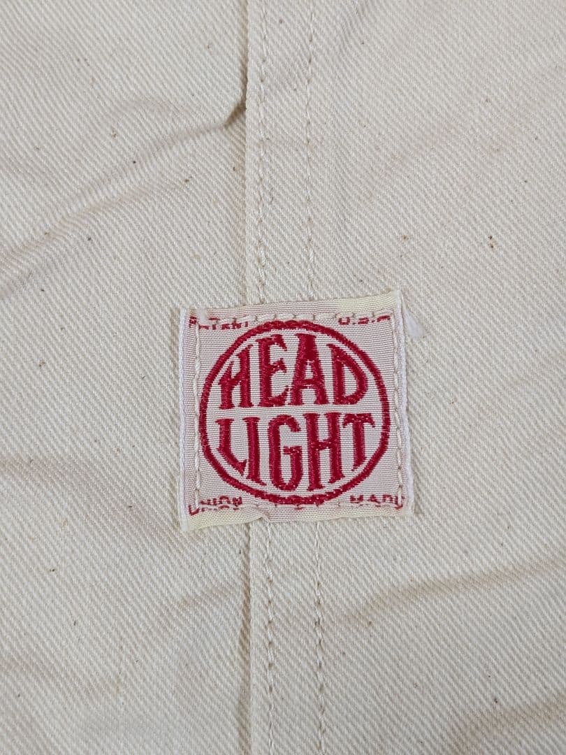 HEAD LIGHT(東洋エンタープライズ) カバーオール 生成りM