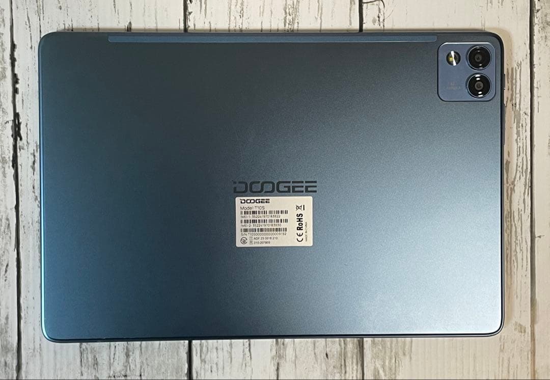 Androidタブレット本体 DOOGEE T10S 6GB+5GB 128GB Android13