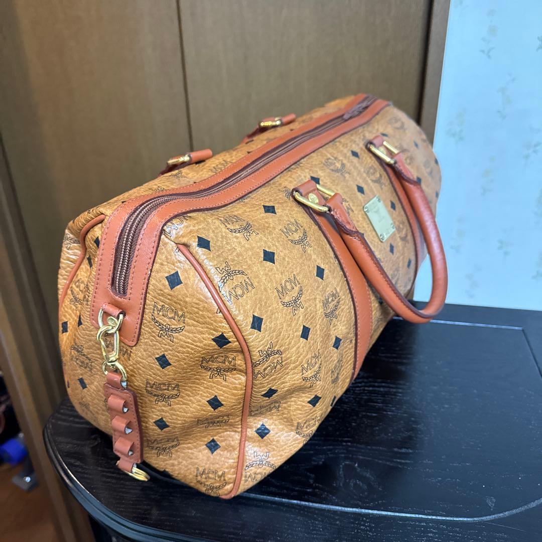 ブラウン ボストンバッグ 中型