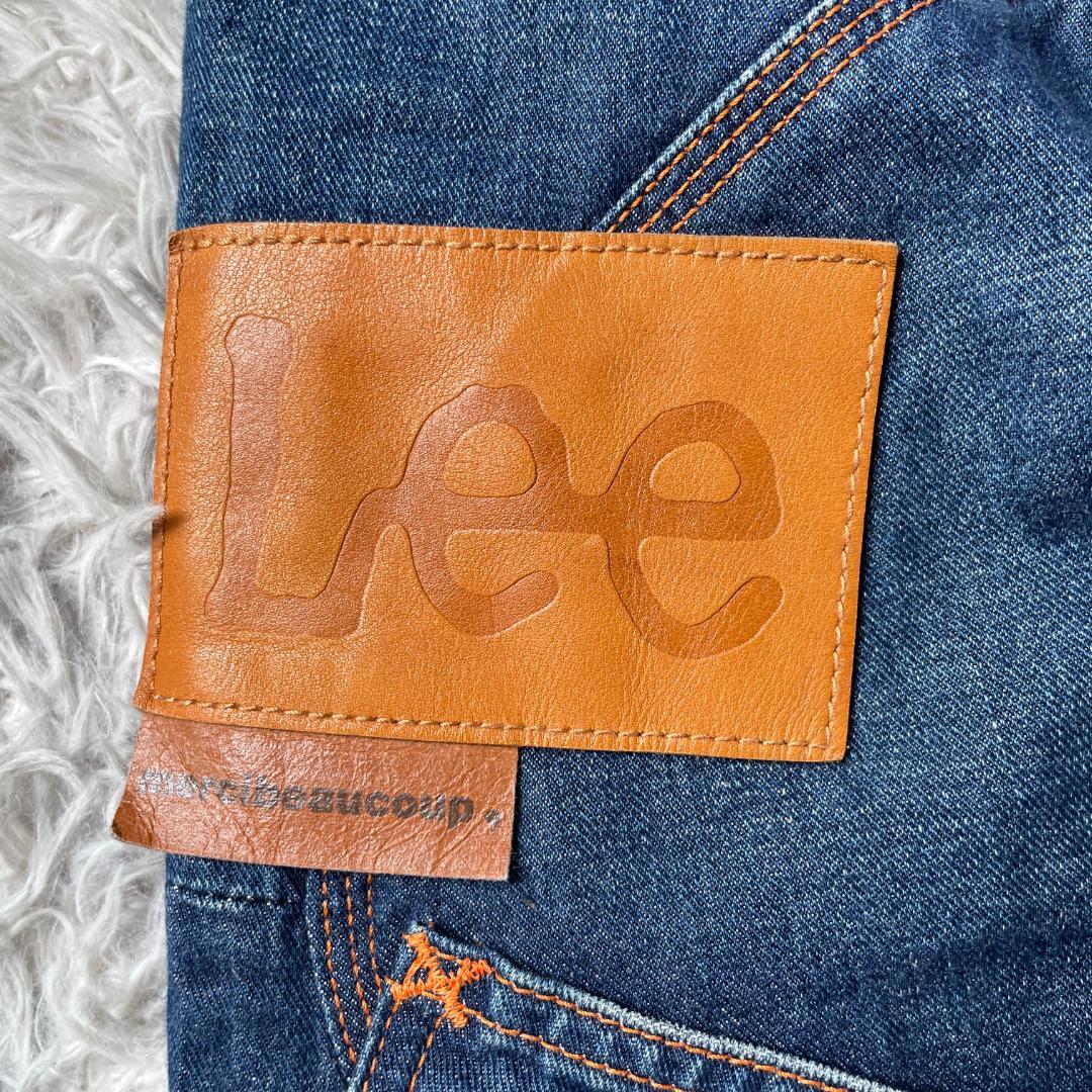 専用Lee ×メルシーボークー コラボデニム オーガニックコットン 本革ラベル