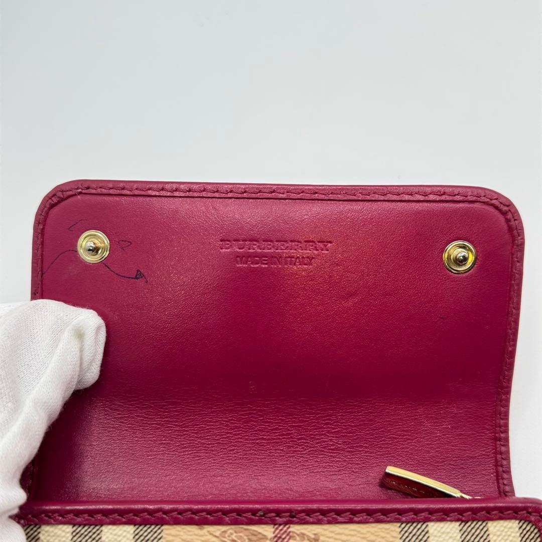 Burberry バーバリー チェック柄 三つ折り財布