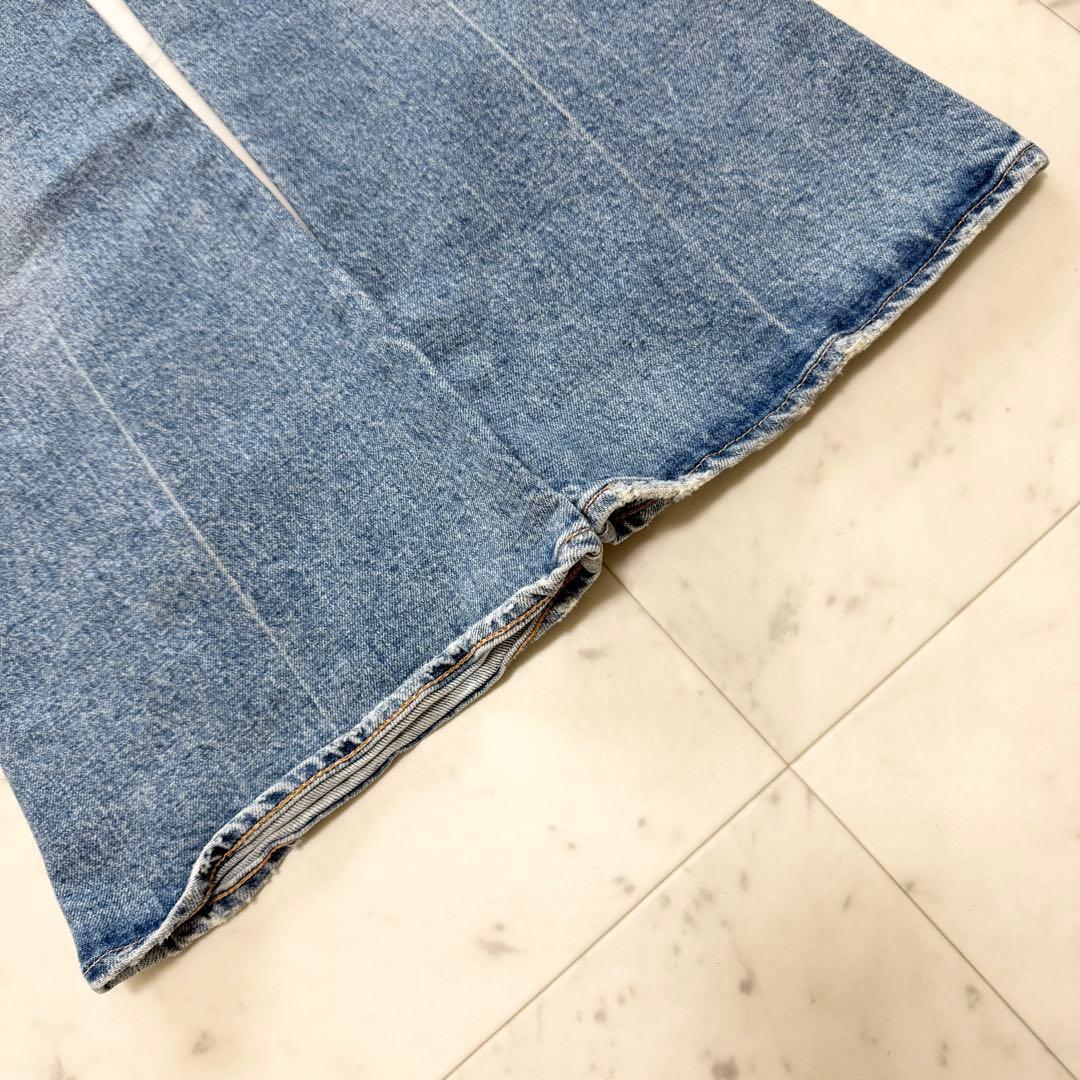 【MOUSSY】マウジーMVS FLARE ロング フレアデニム ブーツカット