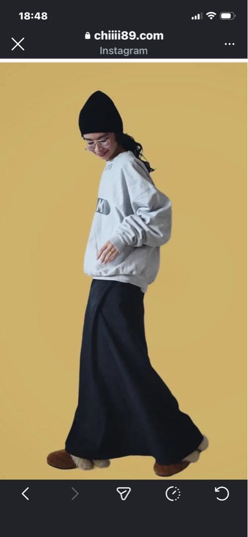 スカート ch!iiibag Wool Maxi Skirt