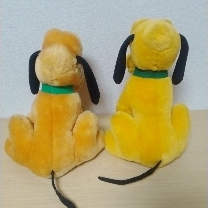 東京ディズニーランド　プルートぬいぐるみ2点セット　レトロ