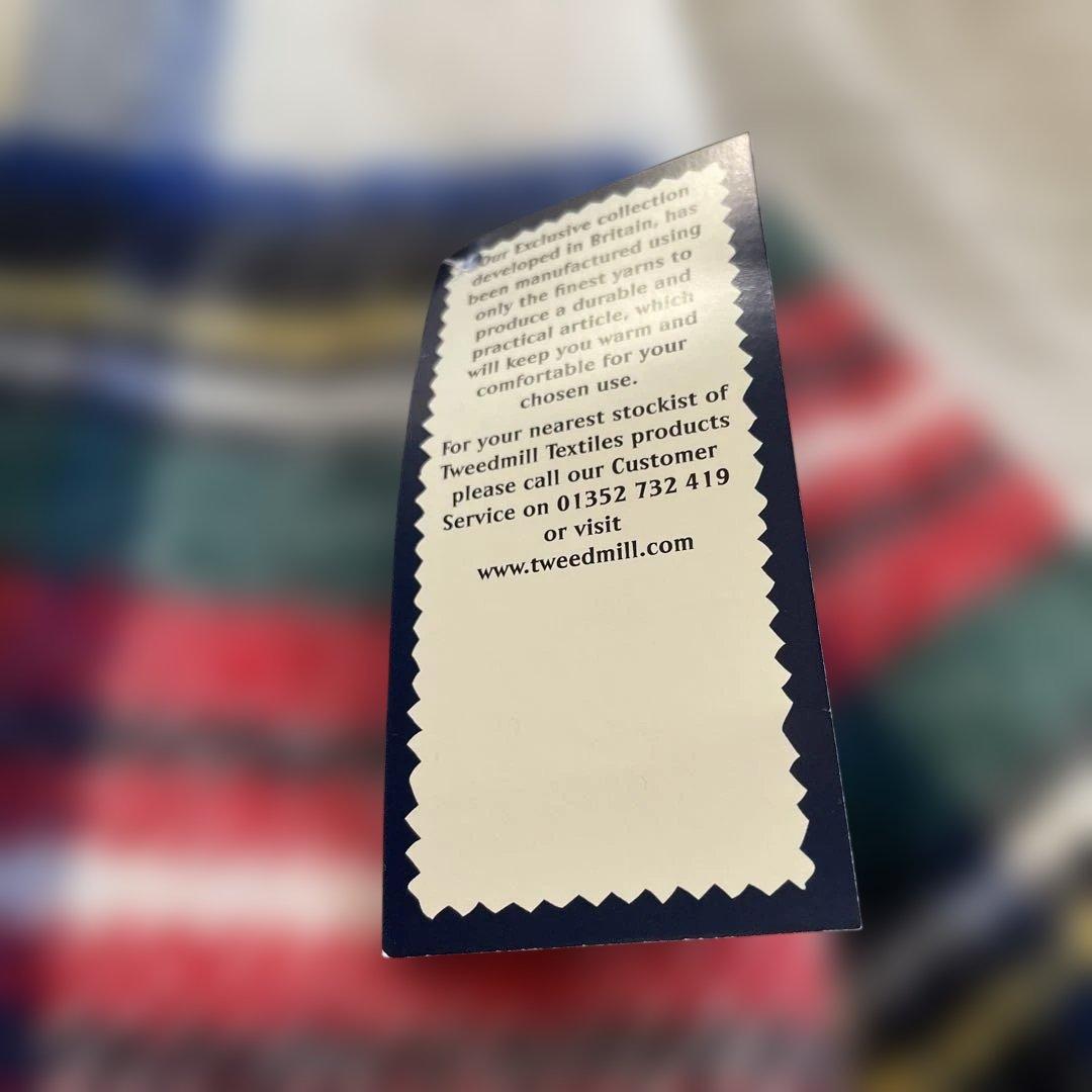 【新品未使用】TWEEDMILL ツイードミル 大判ストール ブランケット