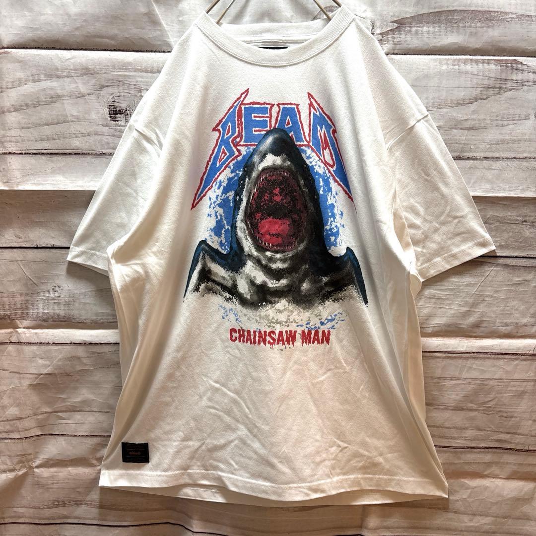 新品 glamb × チェンソーマン Beam T-shirt XL 白 タグ付