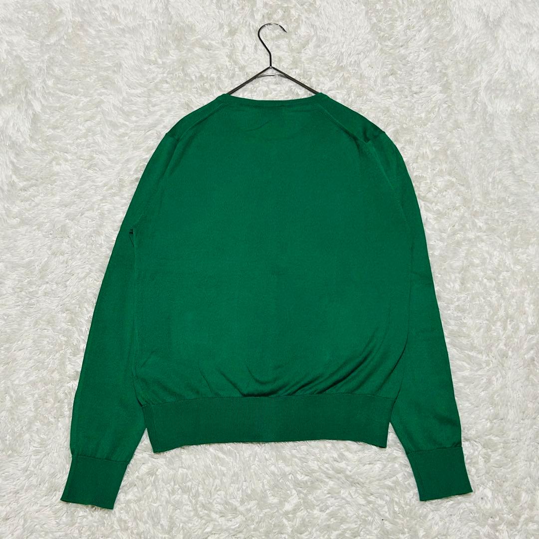 タグ付 未使用級JOHN SMEDLEY クルーネックカーディガン S