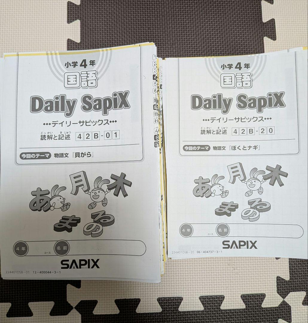 サピックス　SAPIX　小学４年生　2024年度　１年分　フルセット